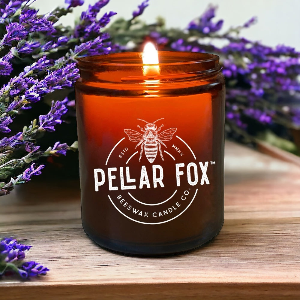 Lavender + Vanilla Beeswax Candle