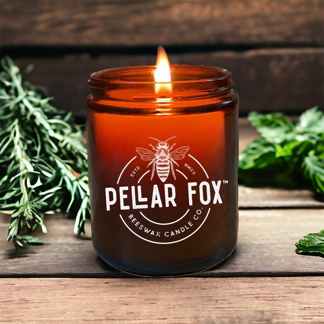 Rosemary + Mint Beeswax Candle